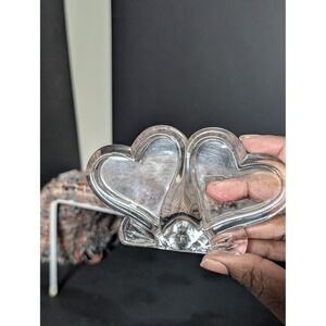 Waterford Marquis Sweet Memories Double Heart Picture Frame 3"